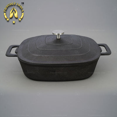 Cast Iron Square Casserole with lid