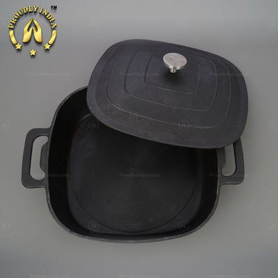 Cast Iron Square Casserole with lid