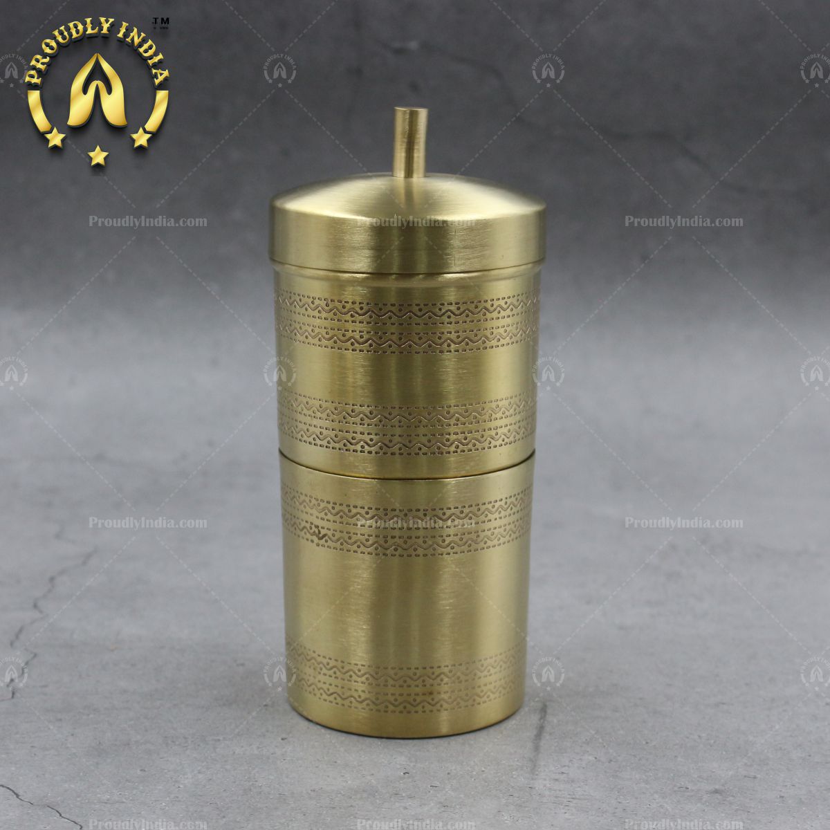 Set Of Brass Matte Coffee Filter