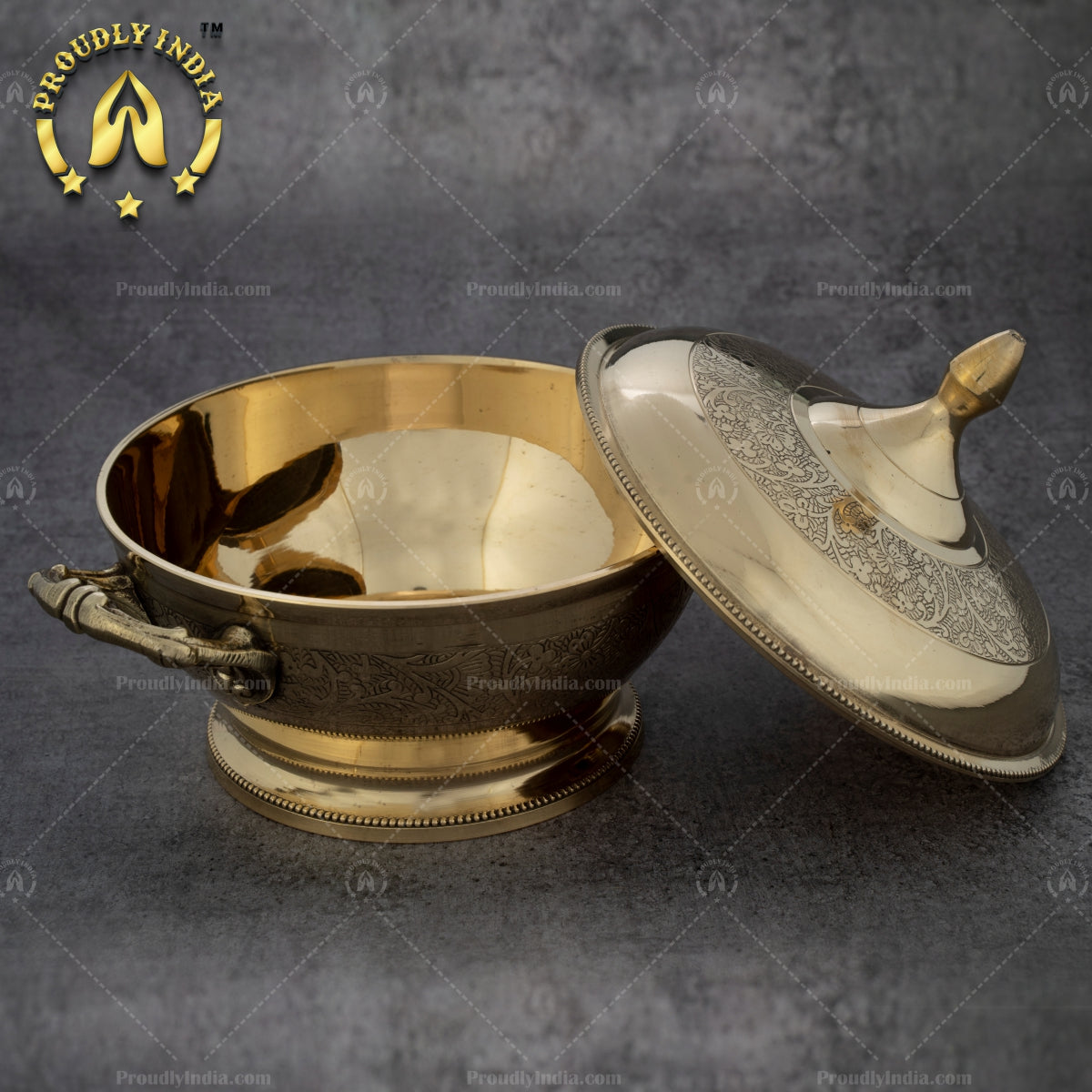 Brass Maharaja Serving Casserole