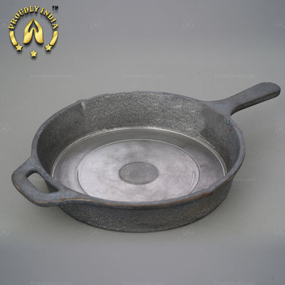 Iron Skillet Pan With Single Handle
