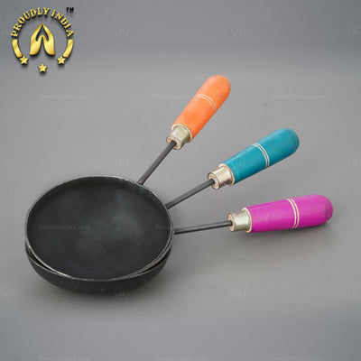 Set of 3 Pure Iron Tadka Pans