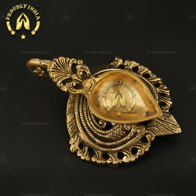Traditional Brass Ethnic Carved Diya