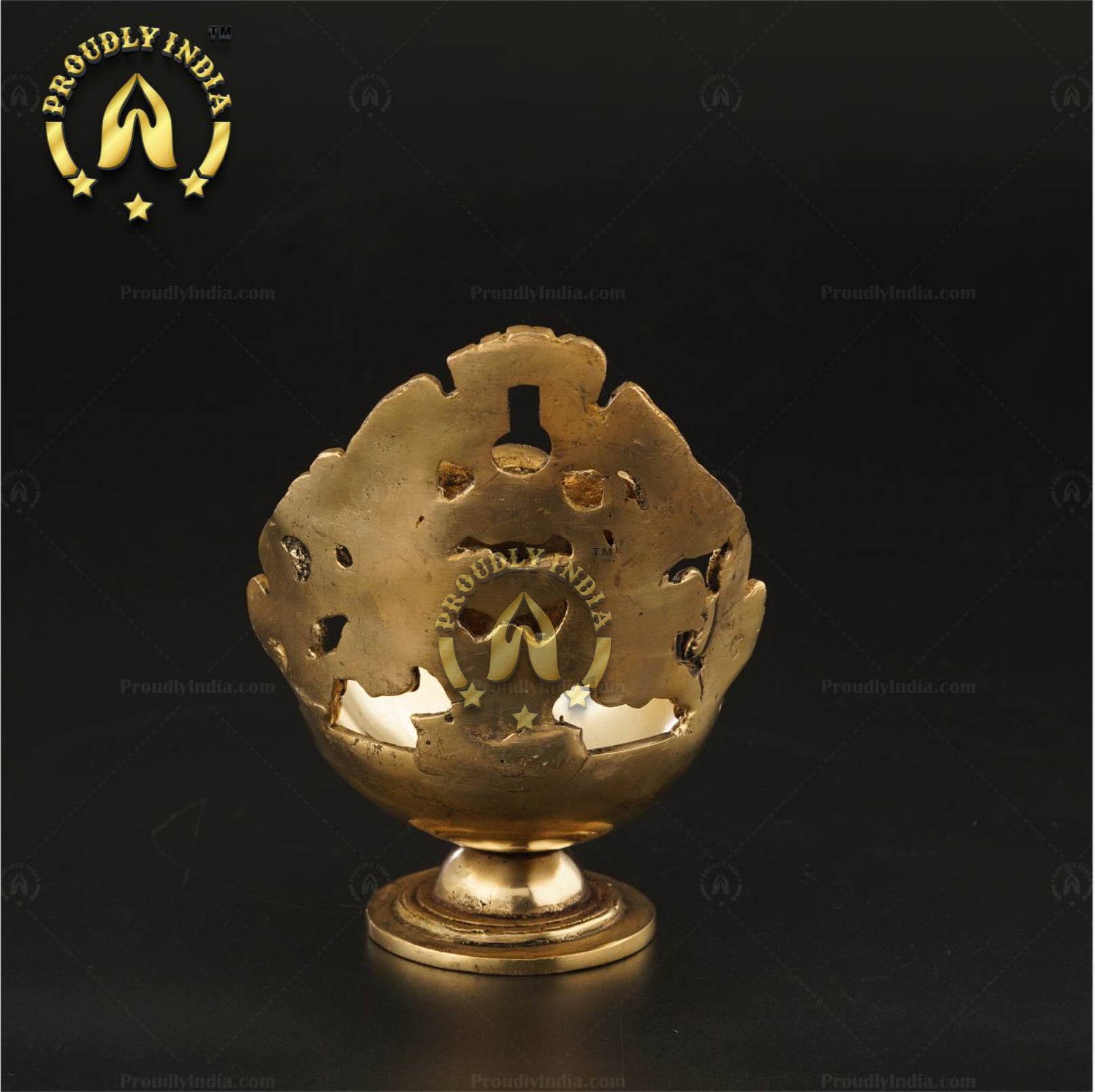 Traditional Brass Handmade Ganesha Table Diya