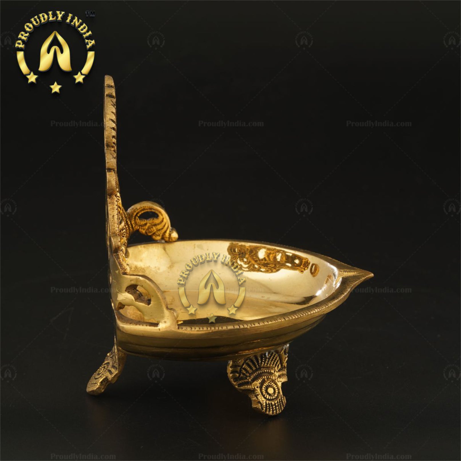 Brass Designer Lakshmi Ganesh Pooja Deepam