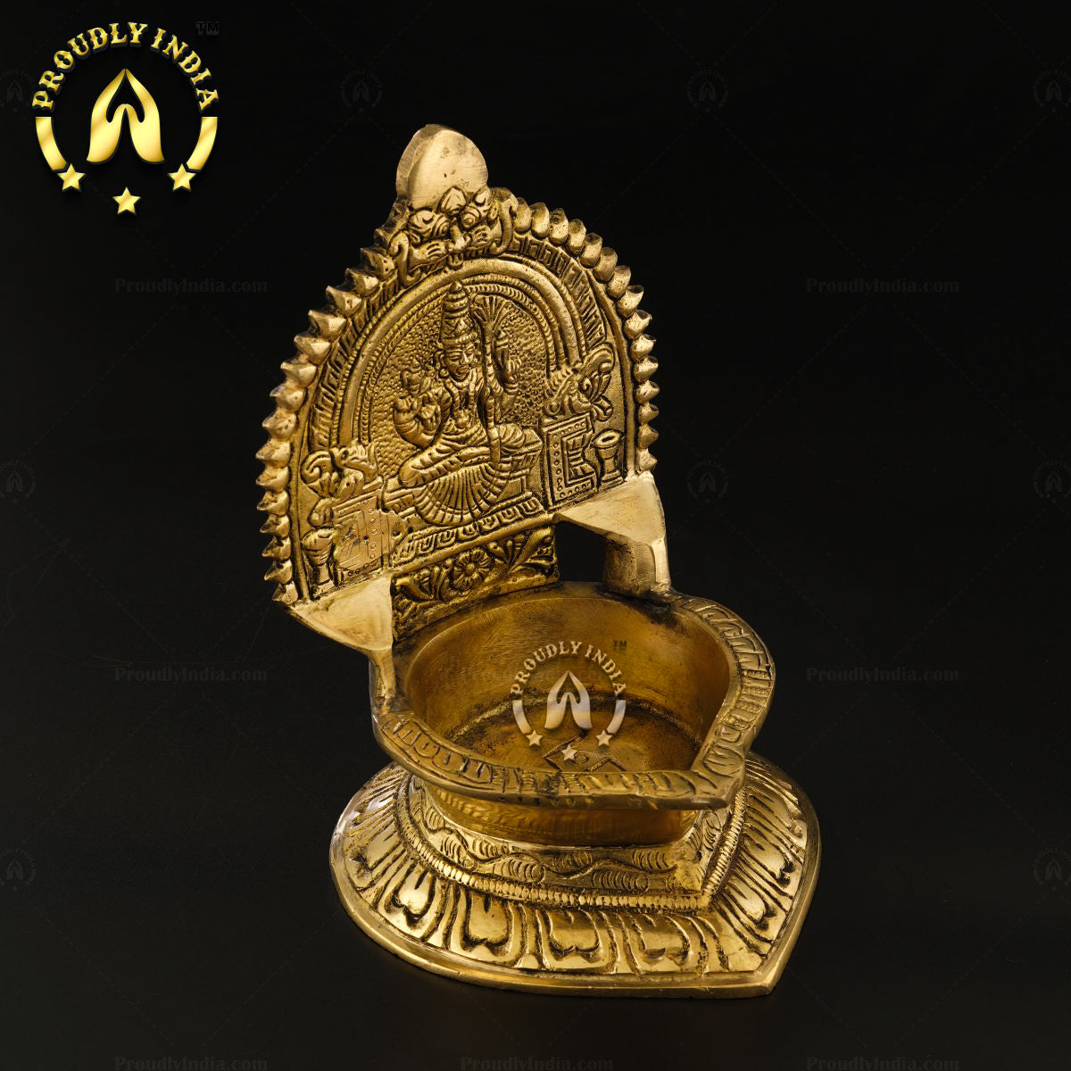 Traditional Brass Karumbu Kamatchi Amman Vilakku