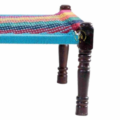 Blue with Multicolor Wooden Daybed