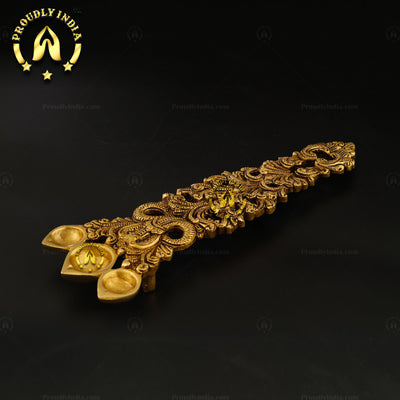 Brass Sheshnag Pooja Diya