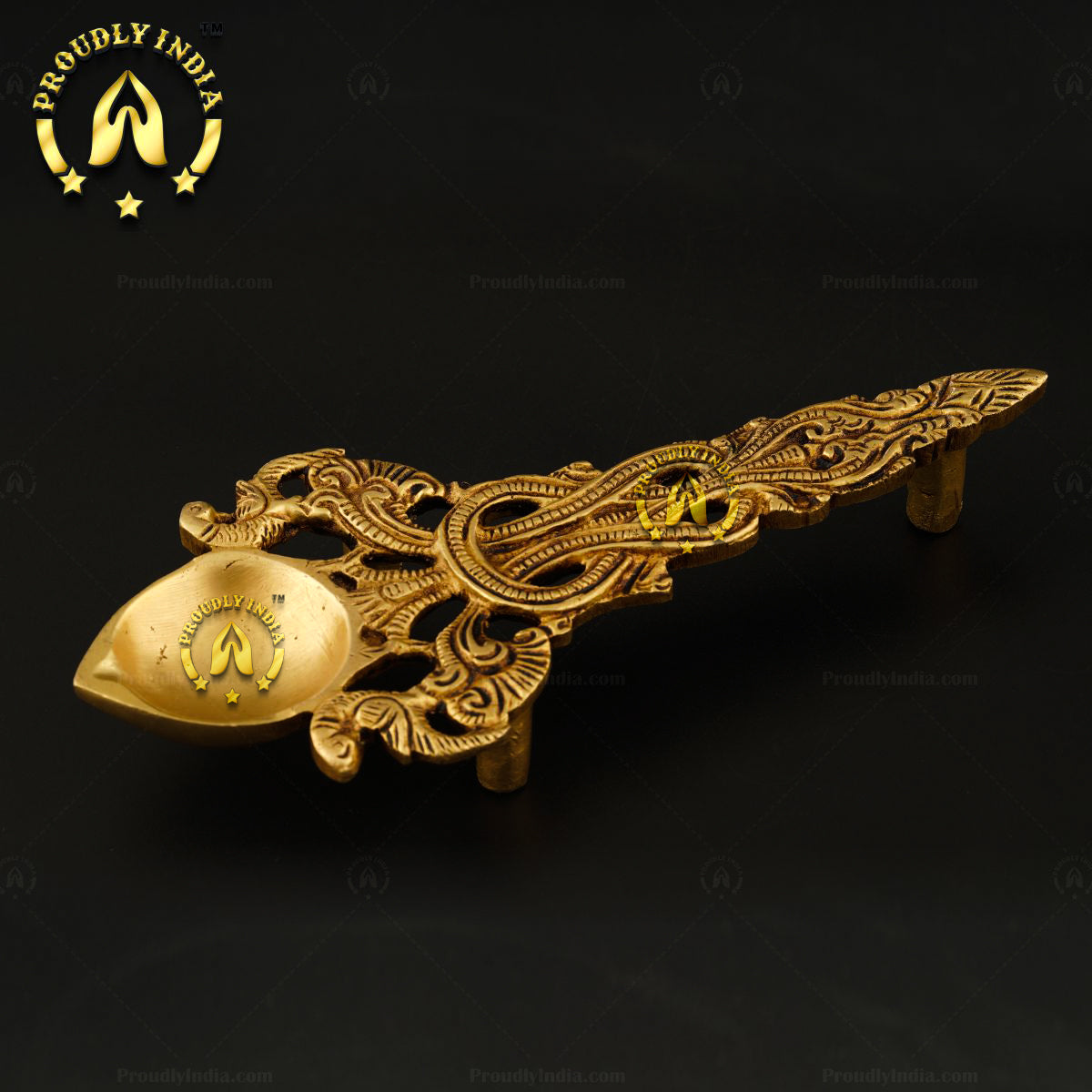 Pooja Aarti Dhoop Holder With Designer Handle