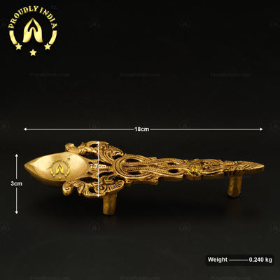 Pooja Aarti Dhoop Holder With Designer Handle