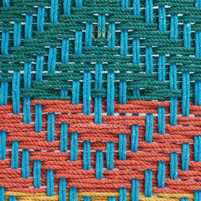 Blue with Multicolor Wooden Daybed