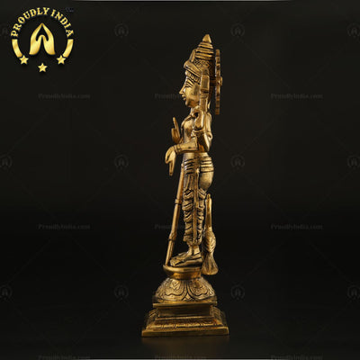 12" Standing Lord Murugan Statue