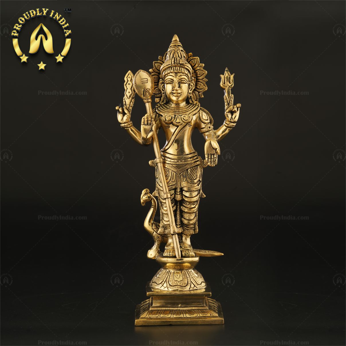 12" Standing Lord Murugan Statue
