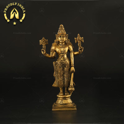 10" Brass Tirupati Balaji Idol