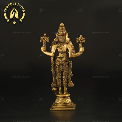 10" Brass Tirupati Balaji Idol