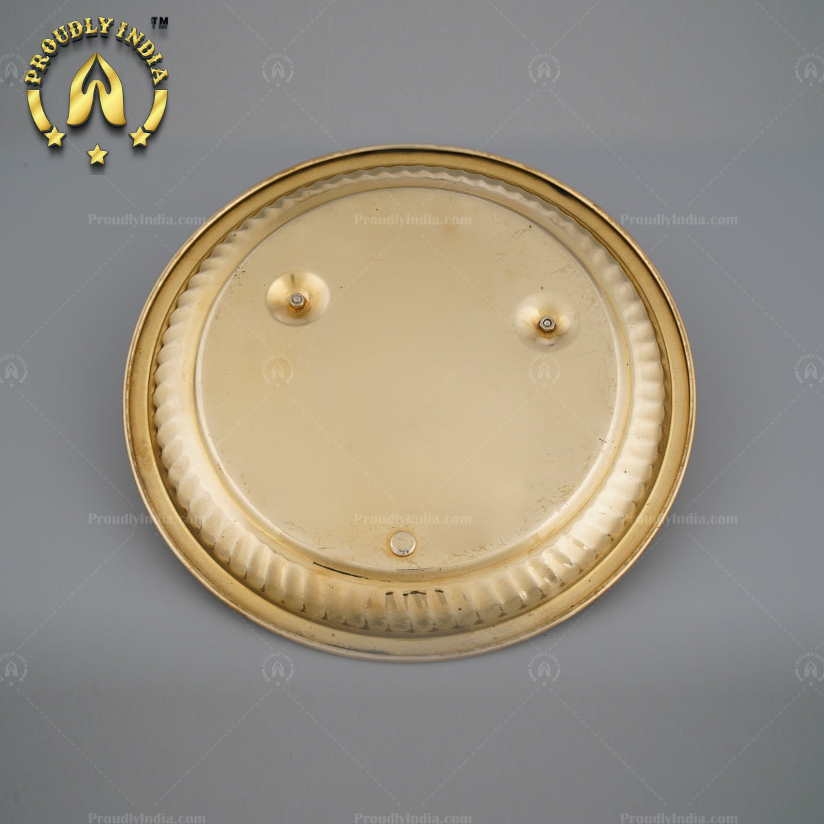 Traditional Pure Brass Puja Kumkum Haldi Thali