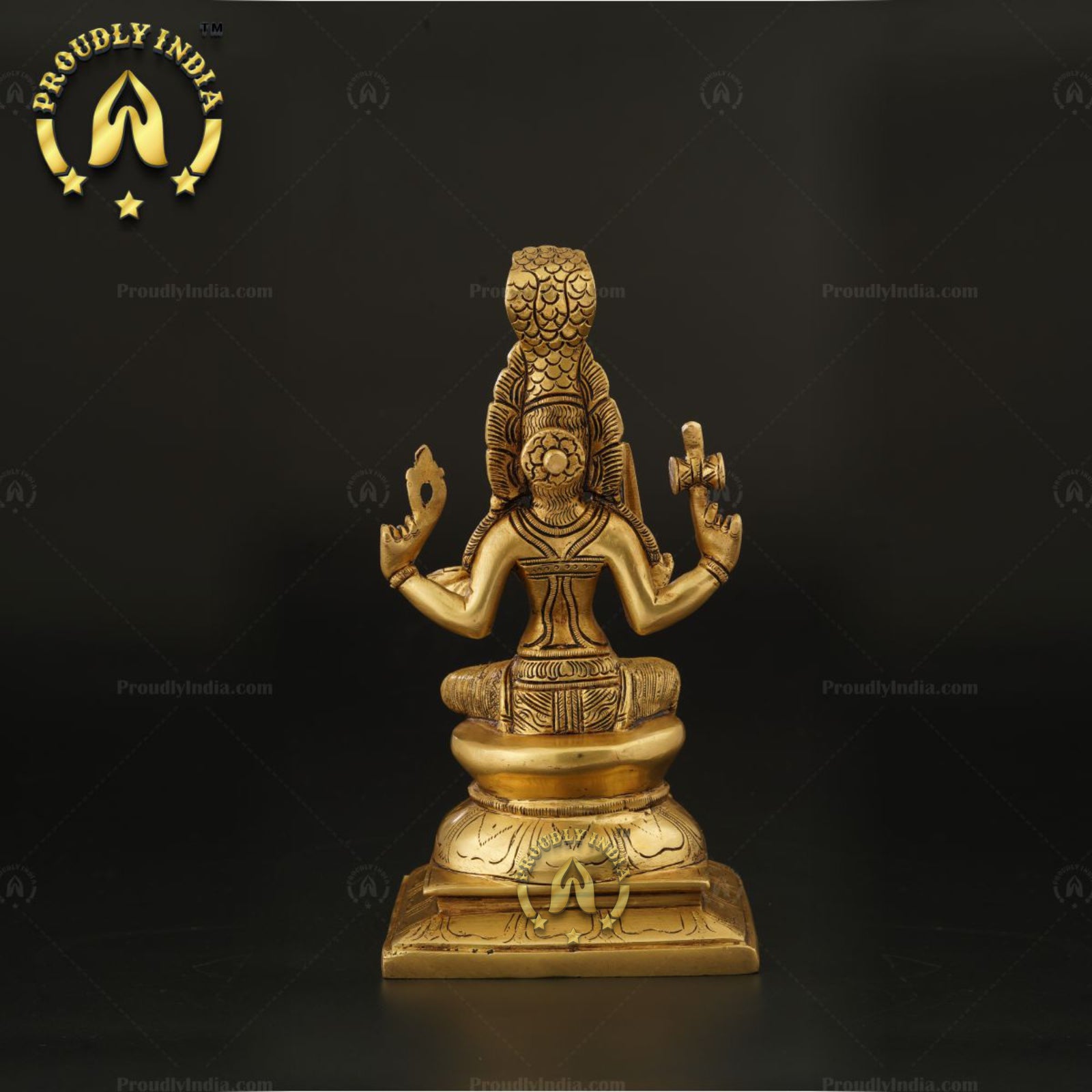 10" Goddess Mariamman Brass Statue