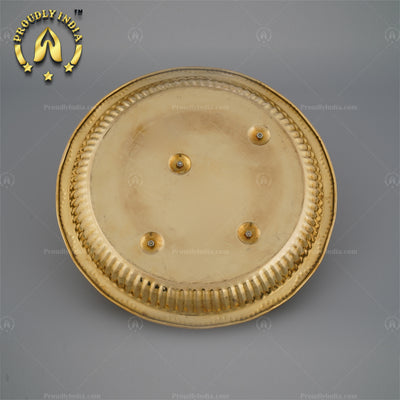 Authentic Pure Brass Pooja Kumkum Thali