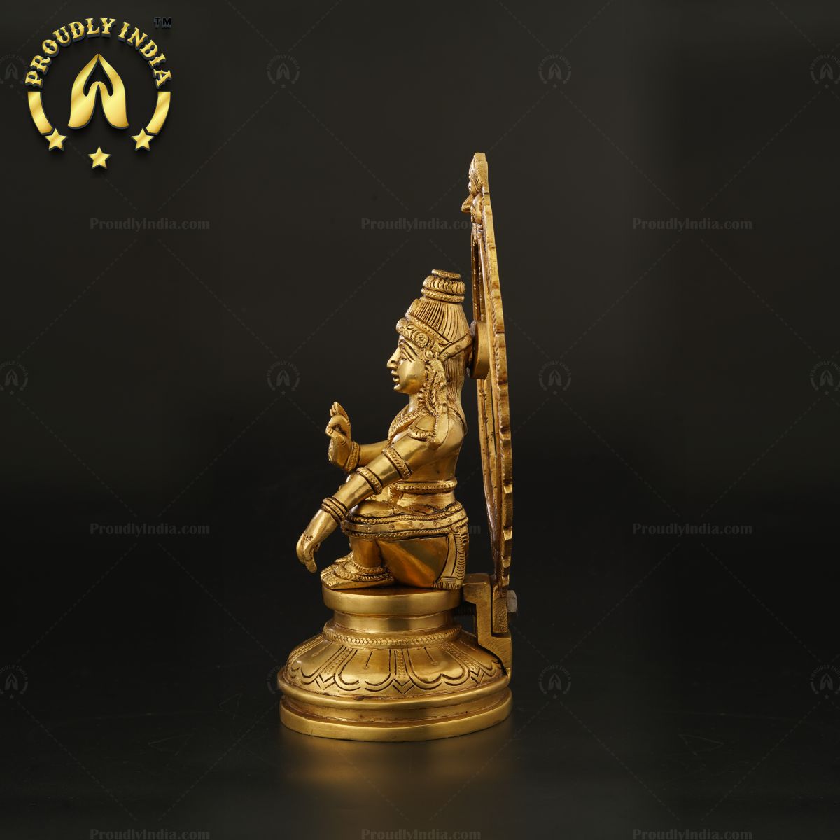 Handcrafted Brass Lord Ayyappa Swamy Statue
