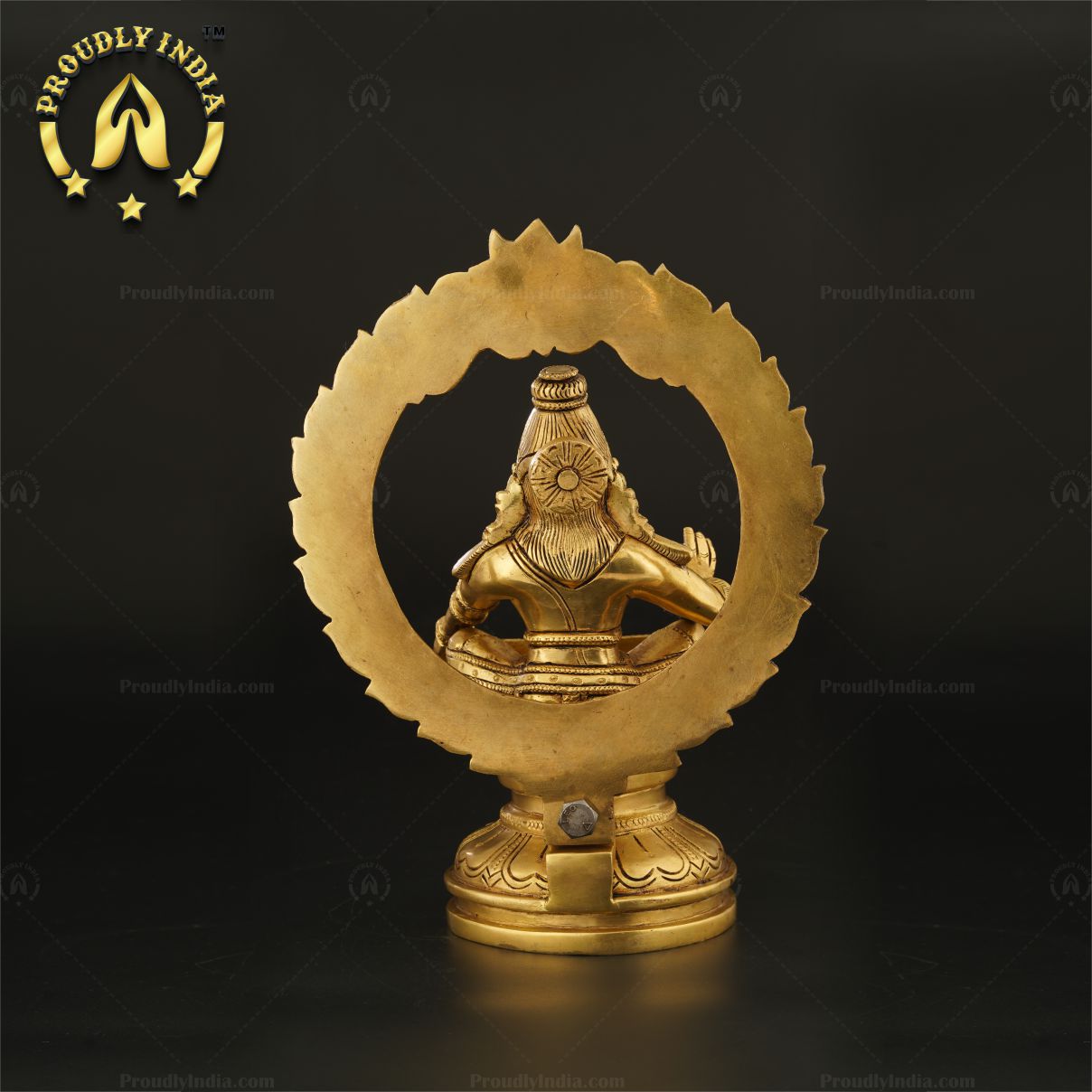 Handcrafted Brass Lord Ayyappa Swamy Statue