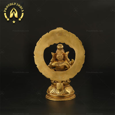 Indian Traditional Handcrafted Brass Ayyappan Statue