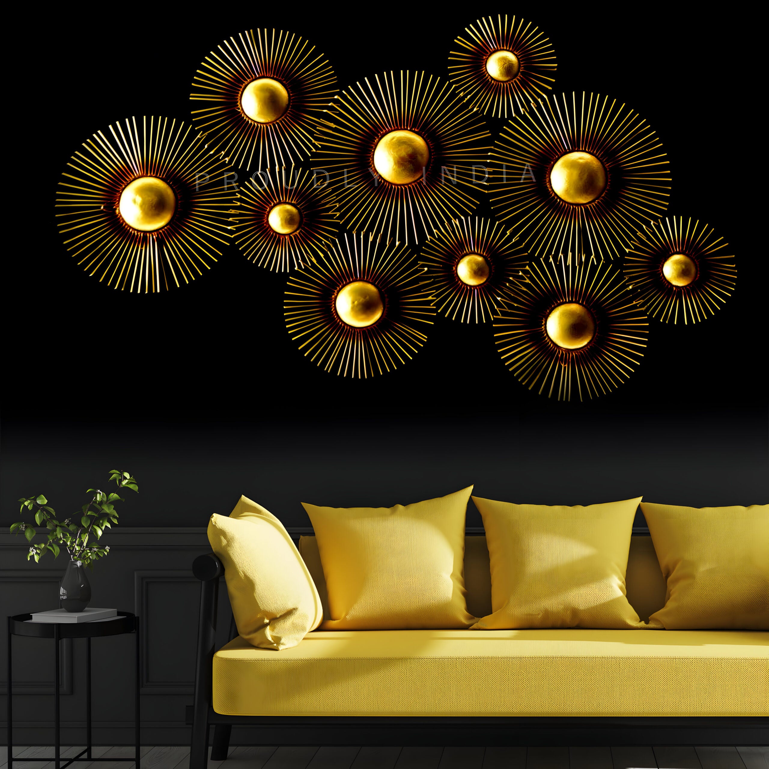 Solar Radiance Array Wall Mural