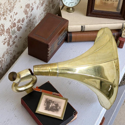Gold Plain Brass Horn