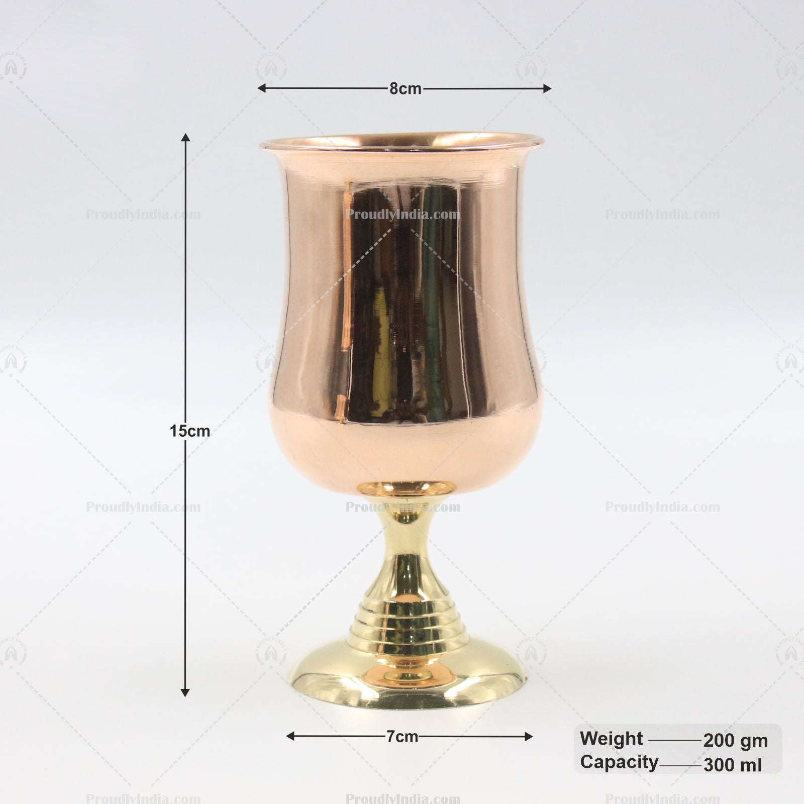 Set of 2 Copper Wine Glasses