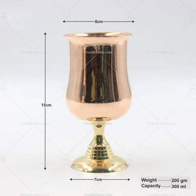 Set of 2 Copper Wine Glasses