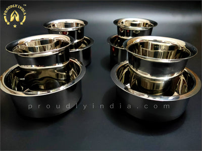 Stainless Steel Dabara Set of 2