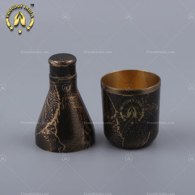 Black Enamelled Copper Mukhwas Dani