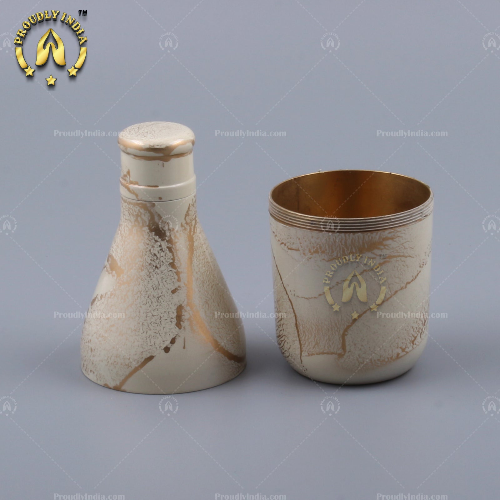 White Enamelled Copper Mukhwas Dani