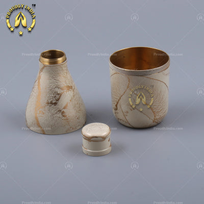 White Enamelled Copper Mukhwas Dani