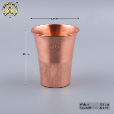 Copper Water Bottle 800ml With 1 Copper Glasses