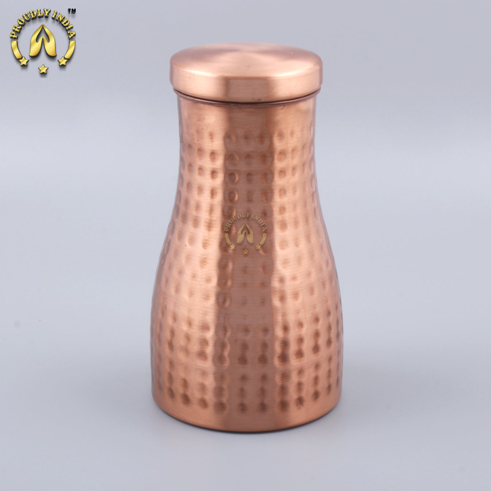Copper Water Bottle 1100 ml With 2 Copper Glasses