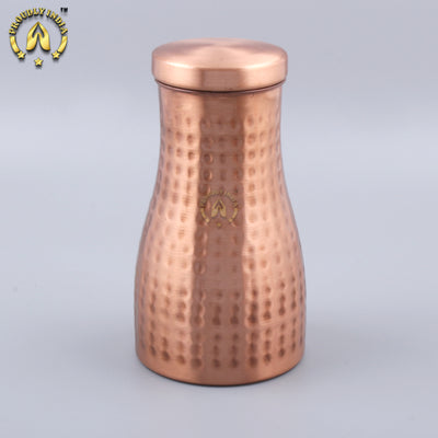 Copper Water Bottle 1100 ml With 2 Copper Glasses