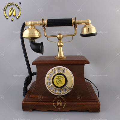 Wooden Shack Maharaja Retro Telephone