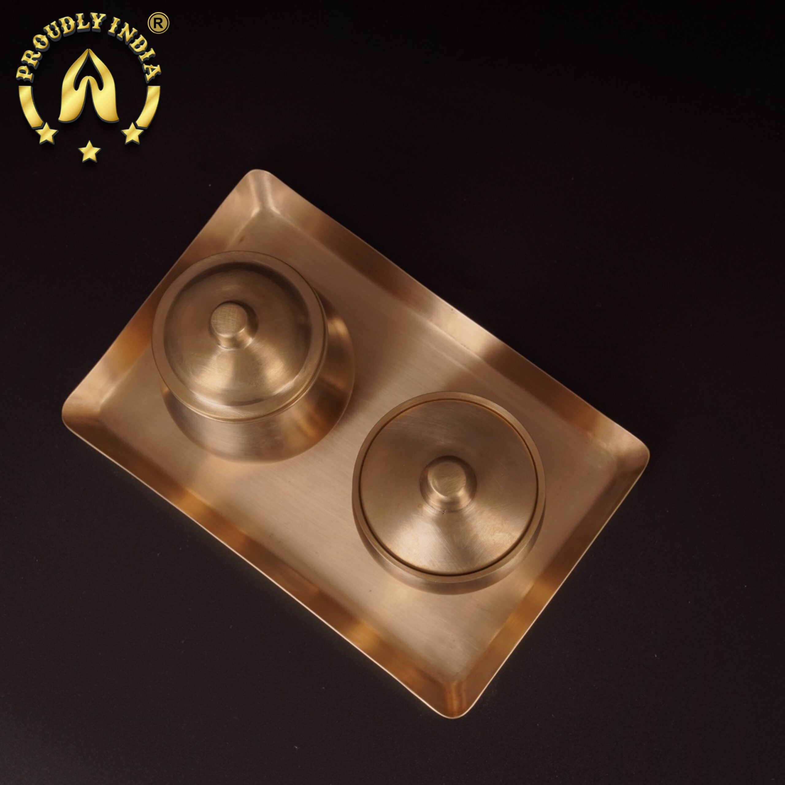 Lead Free Bronze Ghee And Oil Pot Set