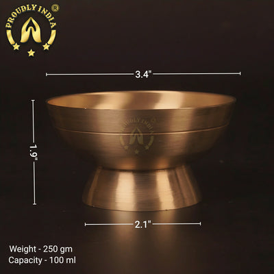 Lead-Free Bronze Ice Cream Cups 6 Piece