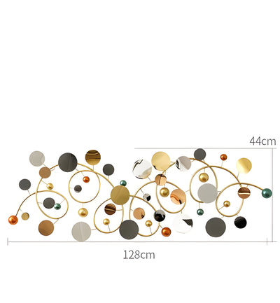 Celestial Orbit Symphony Metal Wall Mural