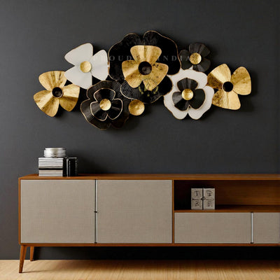 Noir Bloom Symphony Wall Art Mural