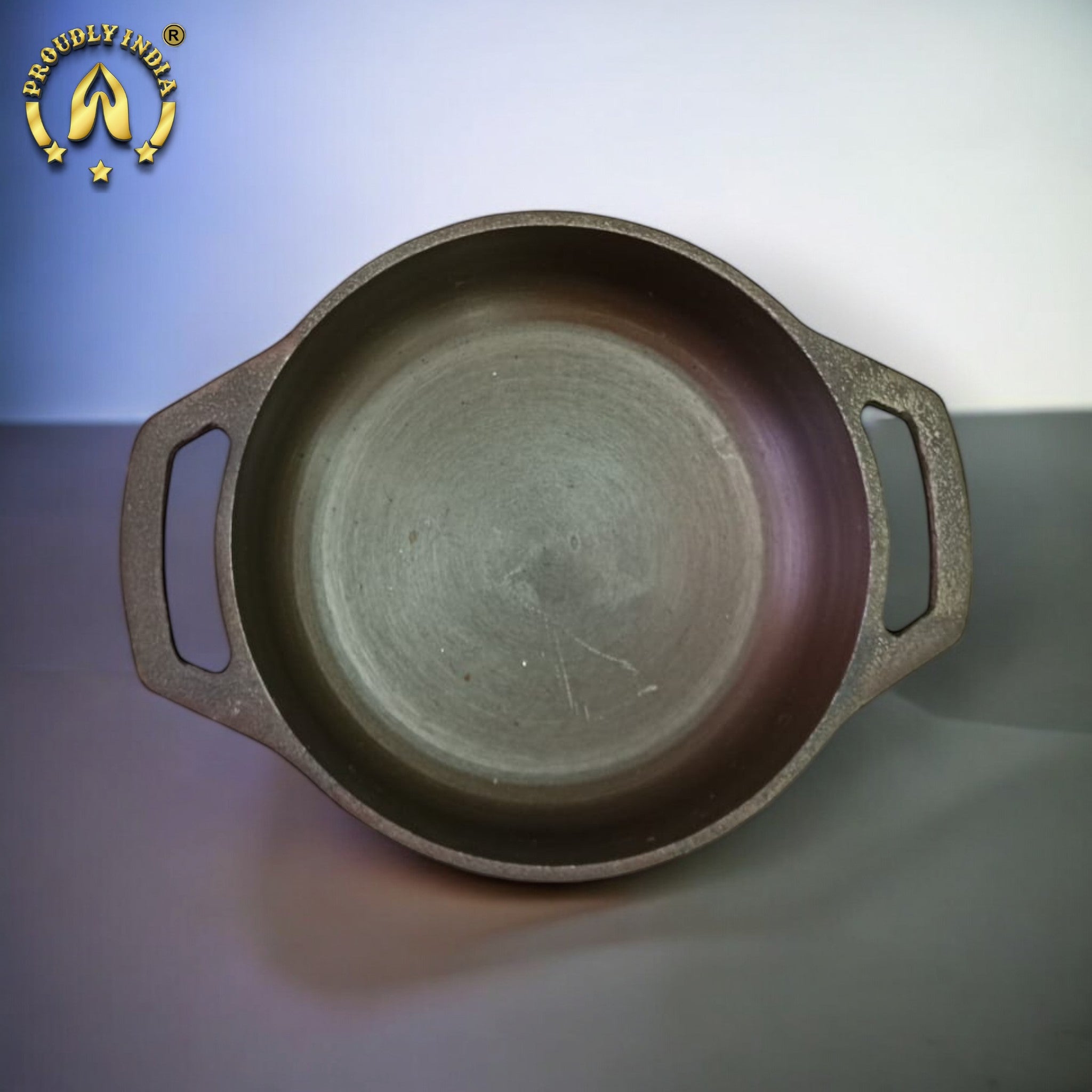 Induction Base Cast Iron Flat Kadai