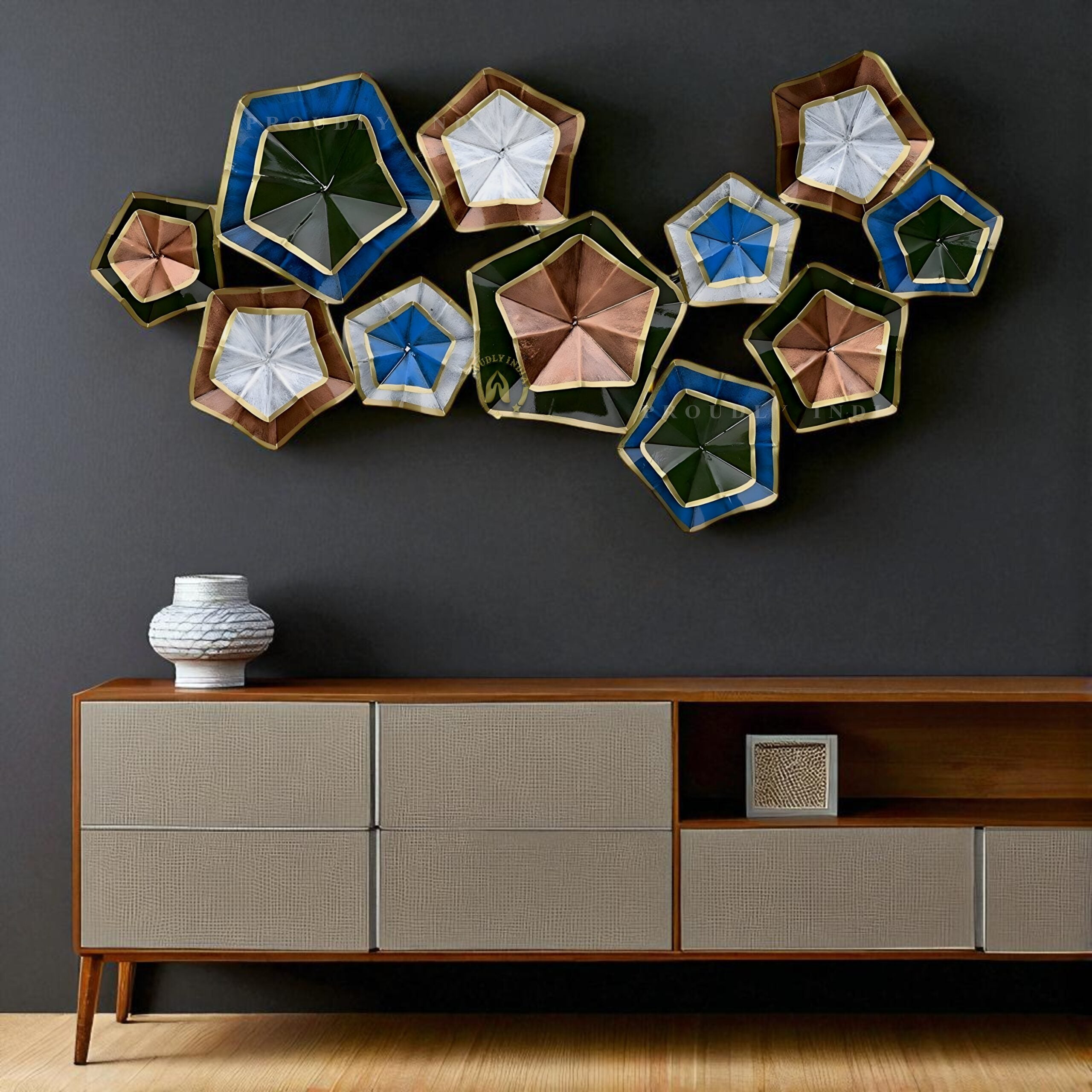 Pentara Mosaic Mirage Iron Wall Art