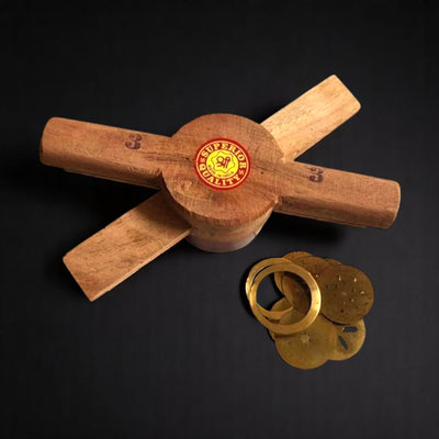 Wooden Idiyappam Press with Brass Jali