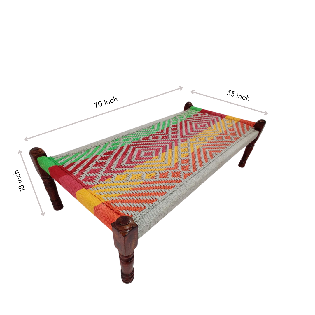 Four Colour Dominator Charpai Daybed