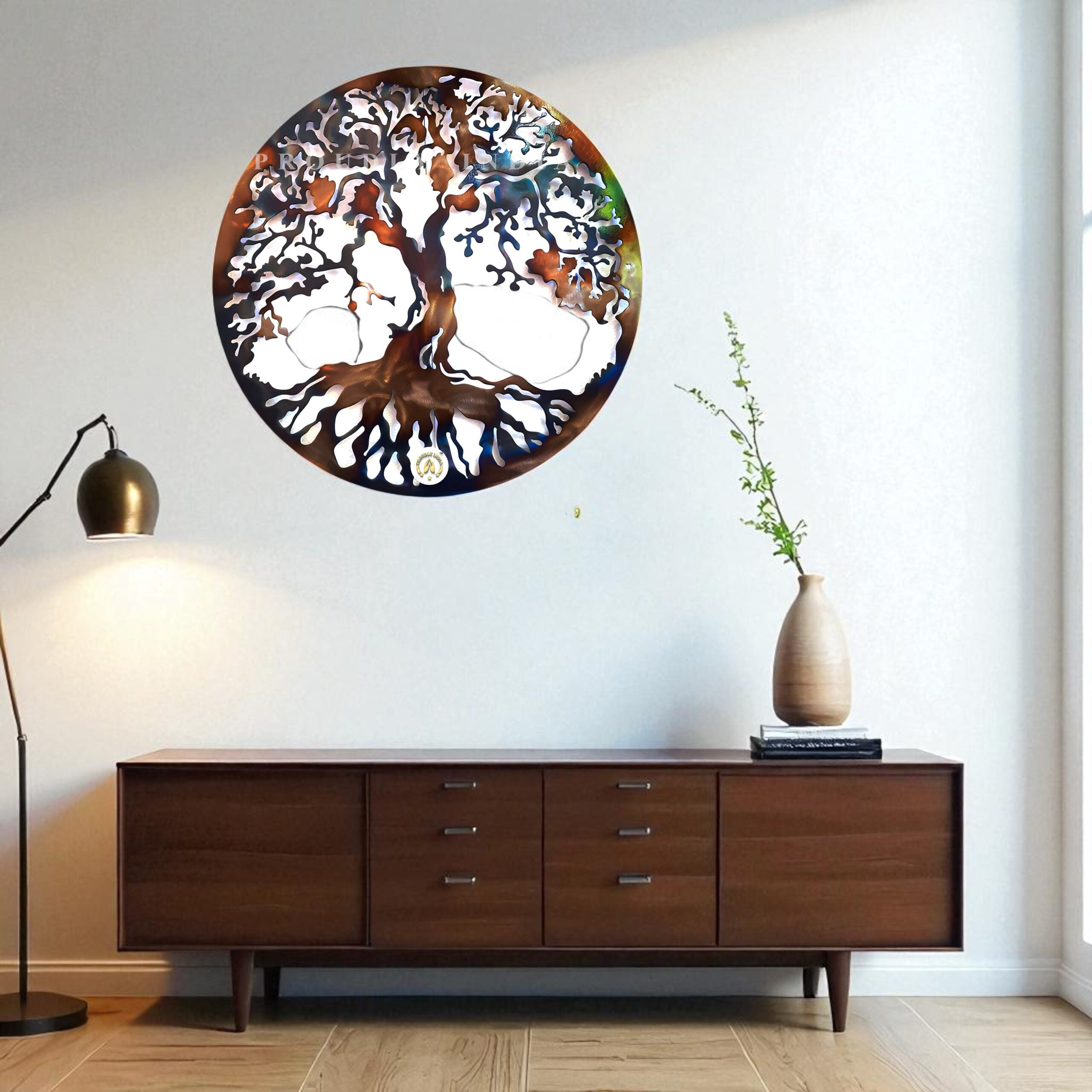 Rooted Realms Mandala Wall Art
