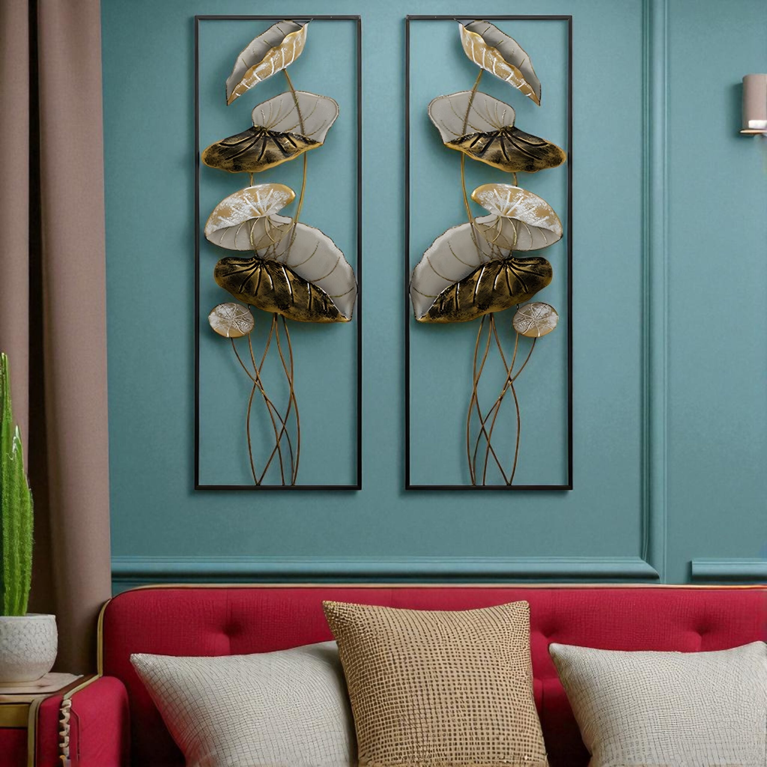 Lunar Lotus Symphony Wall Art Mural
