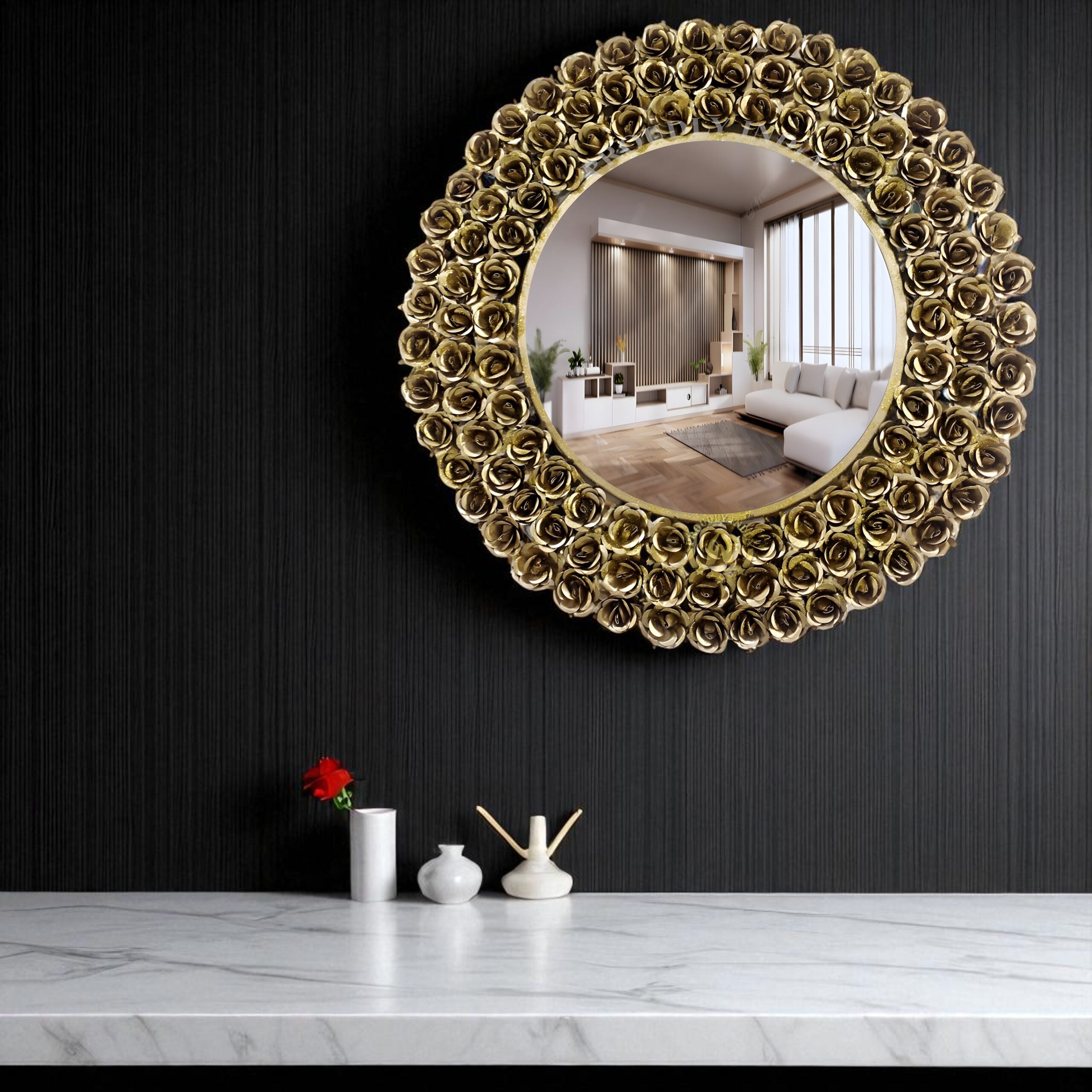 Roseluxe Bloom Wall Mirror