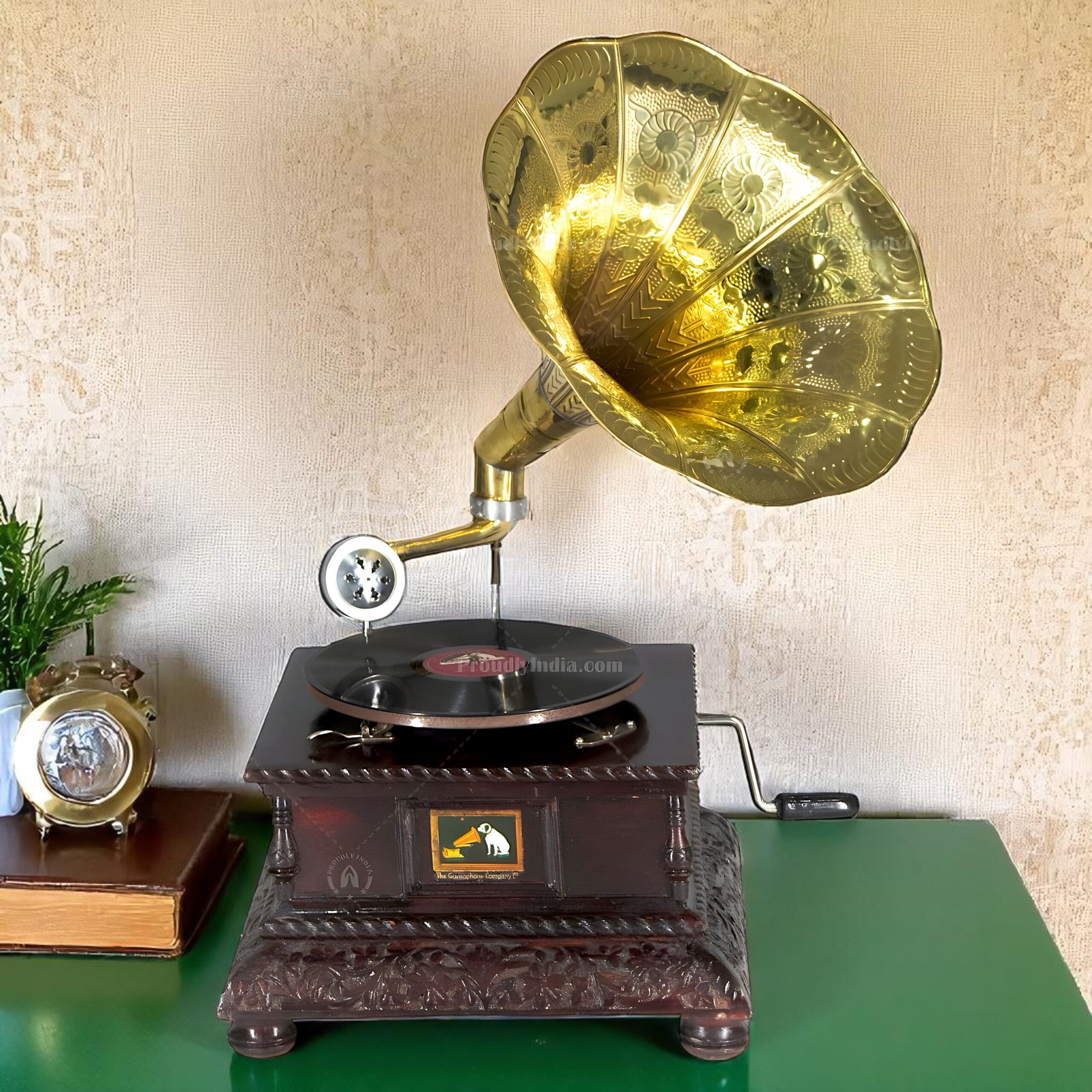 HMV Gramophone With Legs and Horn