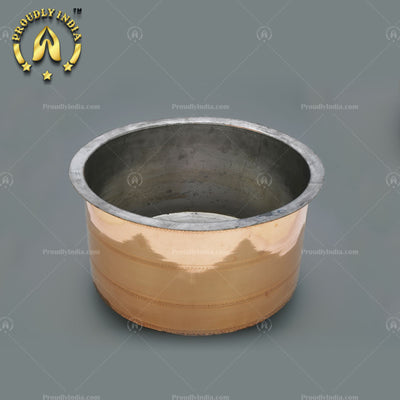 20 Liters Copper Handi with Tin coating